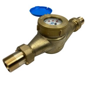 DAE MJ-150 1.5" NTEP NSF61 Non Lead Potable Water Meter, No Pulse Output, Couplings, Gallons