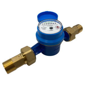DAE AS-100m 1” Water Meter, Measuring in Liters + NPT Couplings