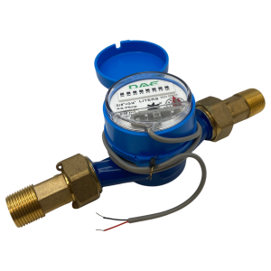 DAE AS-75mP Water Meter with Pulse Output, 3/4" NPT Couplings, Measuring in Liters